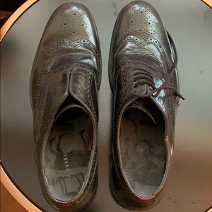 Ted Baker cloudy black oxfords